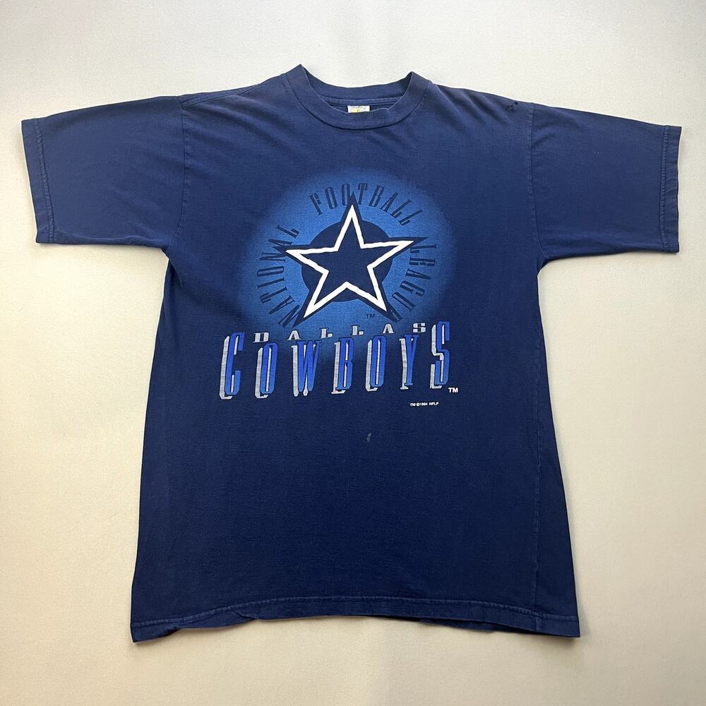 Vintage Dallas Cowboys T-Shirt Adult Large Navy Blue Competitor NFL Football 90s